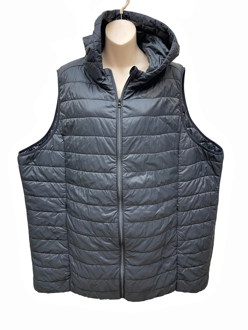Torrid Hooded Puffer Vest Quilted Black Size 4
